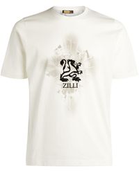 Zilli Lion Logo T-shirt - White