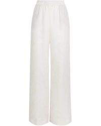 Eleventy - Linen-Blend Elasticated Trousers - Lyst