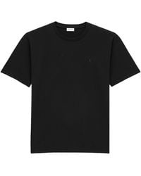 Saint Laurent - Round Neck T-Shirt - Lyst