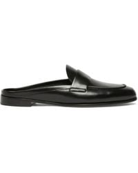 Max Mara - Leather Logo-Hardware Mules - Lyst