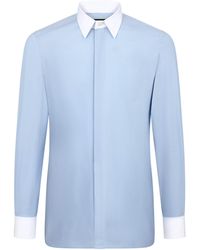 Tom Ford - Cotton Contrast-Trim Shirt - Lyst