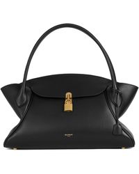 Balmain - Medium Leather Pulse Day Top-Handle Bag - Lyst