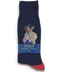Polo Ralph Lauren - Cotton-Blend Polo Bear Socks - Lyst