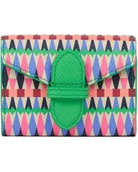 Smythson - Leather Harlequin Panama Playing Card Case - Lyst