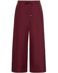 Max Mara - Drawstring Wide-Leg Trousers - Lyst