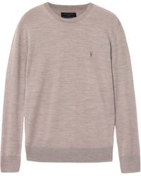 AllSaints - Merino Wool Mode Sweater - Lyst