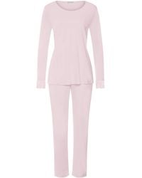 Hanro - Cotton Rosaria Long-Sleeve Pyjama Set - Lyst