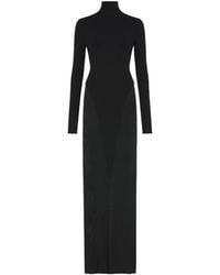Alaïa - Jersey High-Neck Maxi Dress - Lyst