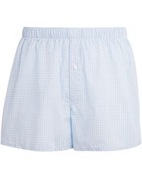 Hanro - Cotton Woven Boxer Shorts - Lyst