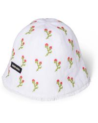 Miu Miu - Flax Embroidered Hat - Lyst