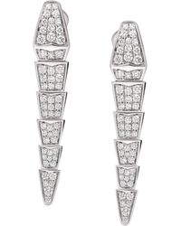 BVLGARI - And Diamond Serpenti Viper Drop Earrings - Lyst