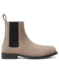 Loewe - Suede Bobine Chelsea Ankle Boots - Lyst