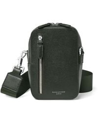 Aspinal of London - Leather Reporter North South Cross-Body Bag - Lyst