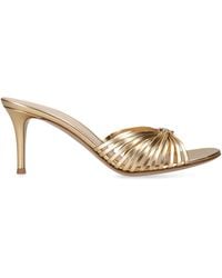 Gianvito Rossi - Leather Vinya Sandals 70 - Lyst