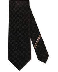 Gucci - GG Pattern Silk Tie - Lyst