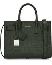 Saint Laurent - Nano Sac De Jour Croc-Embossed Tote Bag - Lyst
