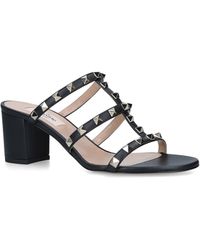 Valentino Rockstud Block Sandals 60 - Black