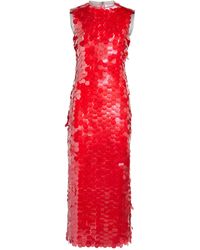 16Arlington - Circular-sequinned Midi Dress - Lyst