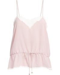 Chloé - Silk Drawstring Cami Top - Lyst