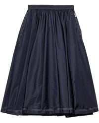 Prada - Re-Nylon Lightweight Midi Skirt - Lyst
