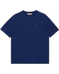 Gucci - Embroidered Double G T-shirt - Lyst