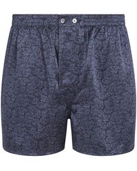 Derek Rose - Silk Rose Print Traditional Boxer Shorts - Lyst
