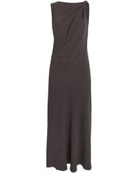 Theory - Shoulder Twist Maxi Dress - Lyst