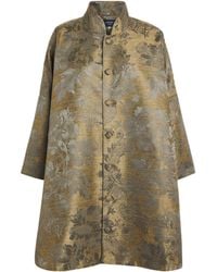 Eskandar - Jacquard Stand-Collar Coat - Lyst