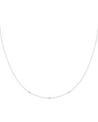 Astrid & Miyu - And Emerald Charm Necklace - Lyst
