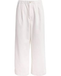 Lauren Manoogian - Cotton Canvas Wide-Leg Trousers - Lyst