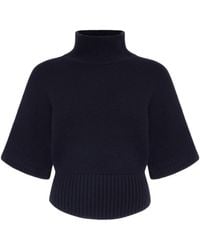 Alaïa - Cashmere-Blend High-Neck Sweater - Lyst