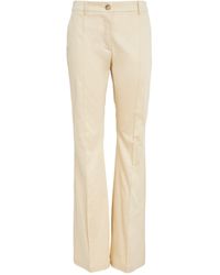 MAX&Co. - Cotton Flared Trousers - Lyst