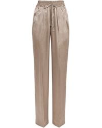 Kiton - Silk Printed Pleated Drawstring Trousers - Lyst