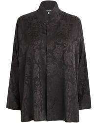 Eskandar - Silk Double-Stand Collar Shirt - Lyst
