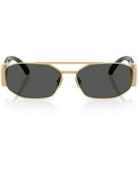 Versace - Metal Ve2287 Rectangle Sunglasses - Lyst