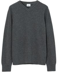 Burberry - Wool-cashmere V-neck Sweater - Lyst