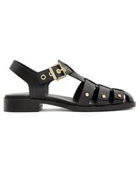 AllSaints - Leather Nelly Sandals - Lyst