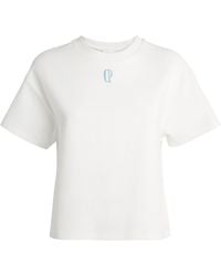 Claudie Pierlot - Cotton Piqué Embroidered T-Shirt - Lyst