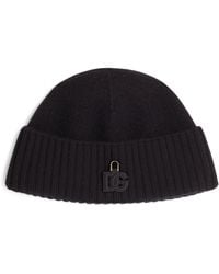 Dolce & Gabbana - Virgin Wool Beanie Hat - Lyst