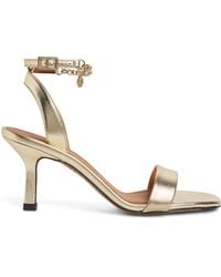 Maje - Leather Chain-Detail Sandals 50 - Lyst