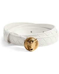 Bottega Veneta - Nappa Leather Faces Belt - Lyst