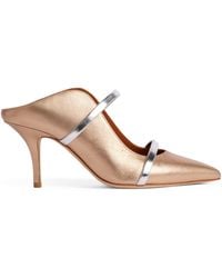 Malone Souliers - Metallic Leather Maureen Mules 70 - Lyst