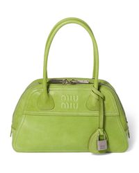 Miu Miu - Small Nappa Leather Vivant Nappa Bag - Lyst