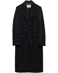 Prada - Cashmere Double-Breasted Coat - Lyst