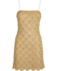 Alice + Olivia - Embellished Nina Mini Dress - Lyst
