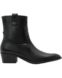 AllSaints - Leather Jura Ankle Boots - Lyst