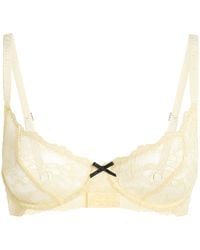 Fleur du Mal - Lace Bianca Balconette Bra - Lyst