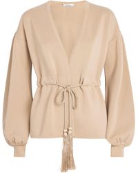 Max Mara - Wool Drawstring Cardigan - Lyst