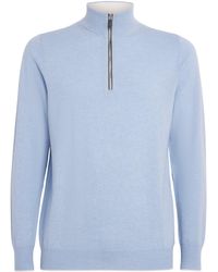 N.Peal Cashmere - Cashmere Quarter-Zip Carnaby Sweater - Lyst