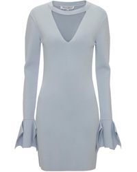JW Anderson - V-neck Panel Mini Dress - Lyst